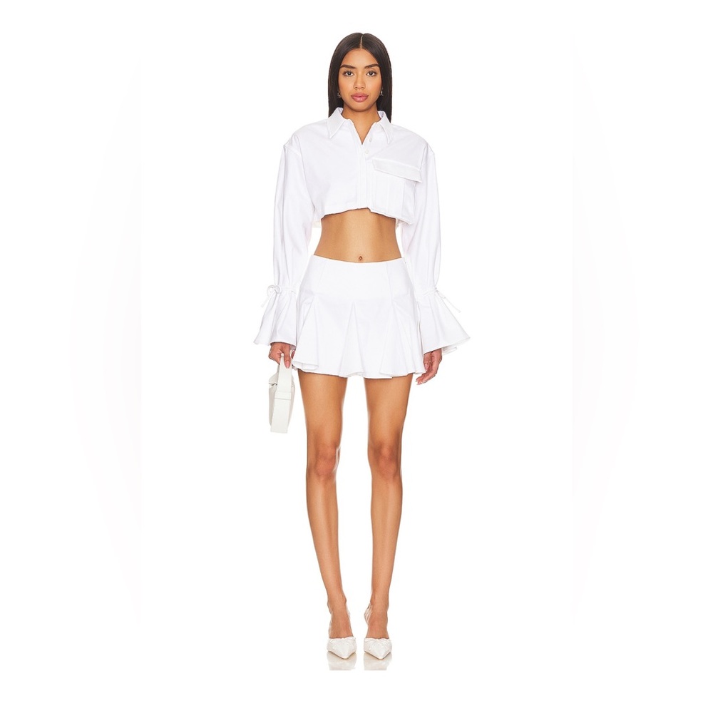 Luz cropped shirt in white  Camila Coelho